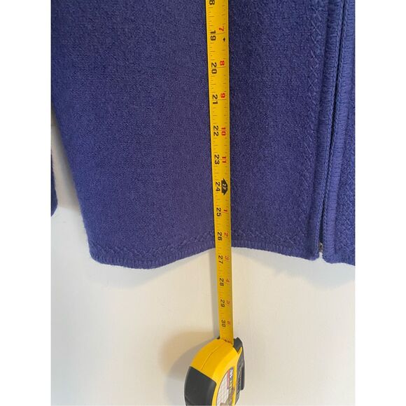 Nouveaux 100% Wool Purple Full Zip Cardigan Sz Xl NWT - Picture 11 of 12